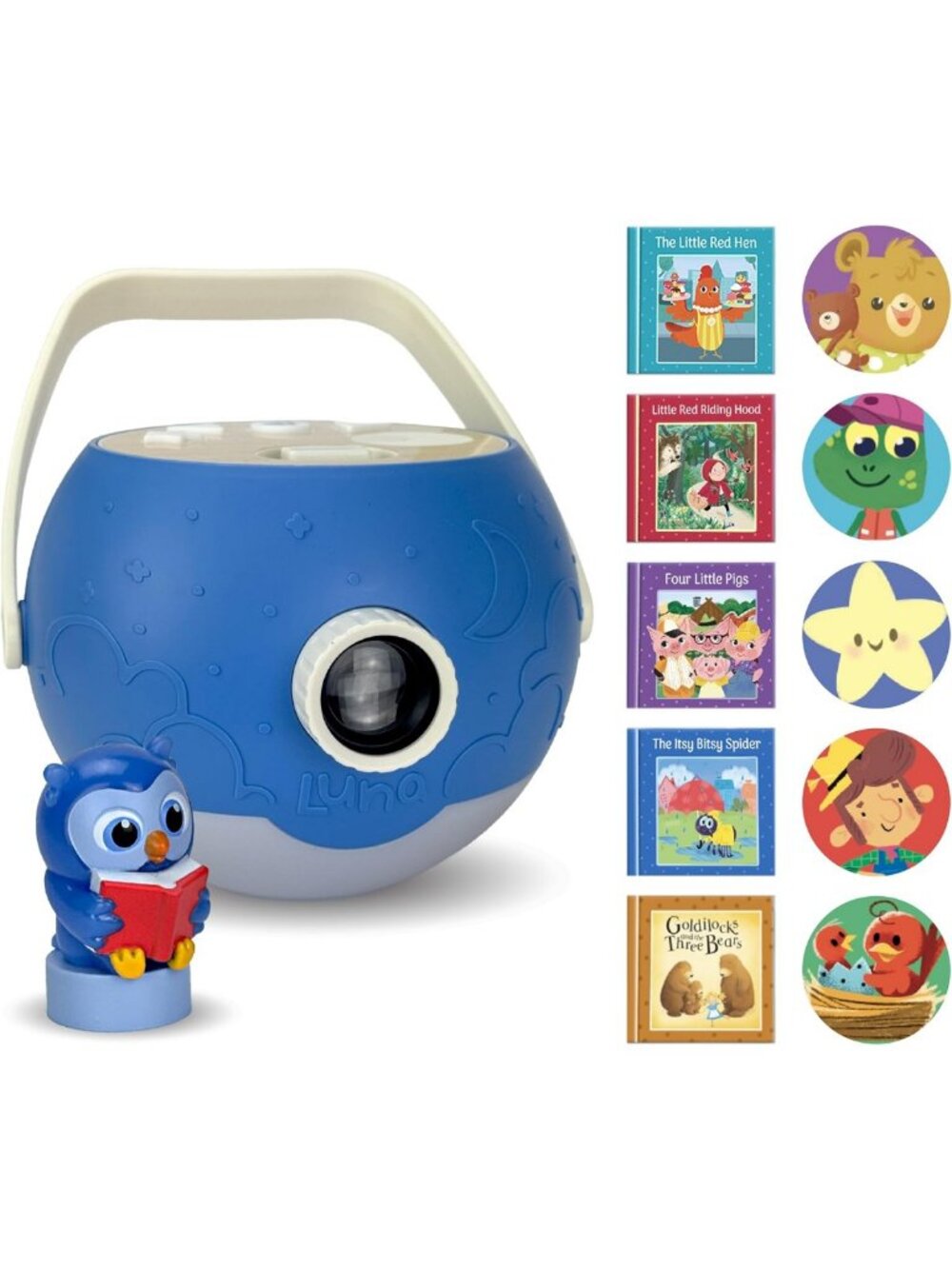 Kids Book Projector with 5 Fairytale Stories & Songs - Perfect for Ages 3+ Fun!